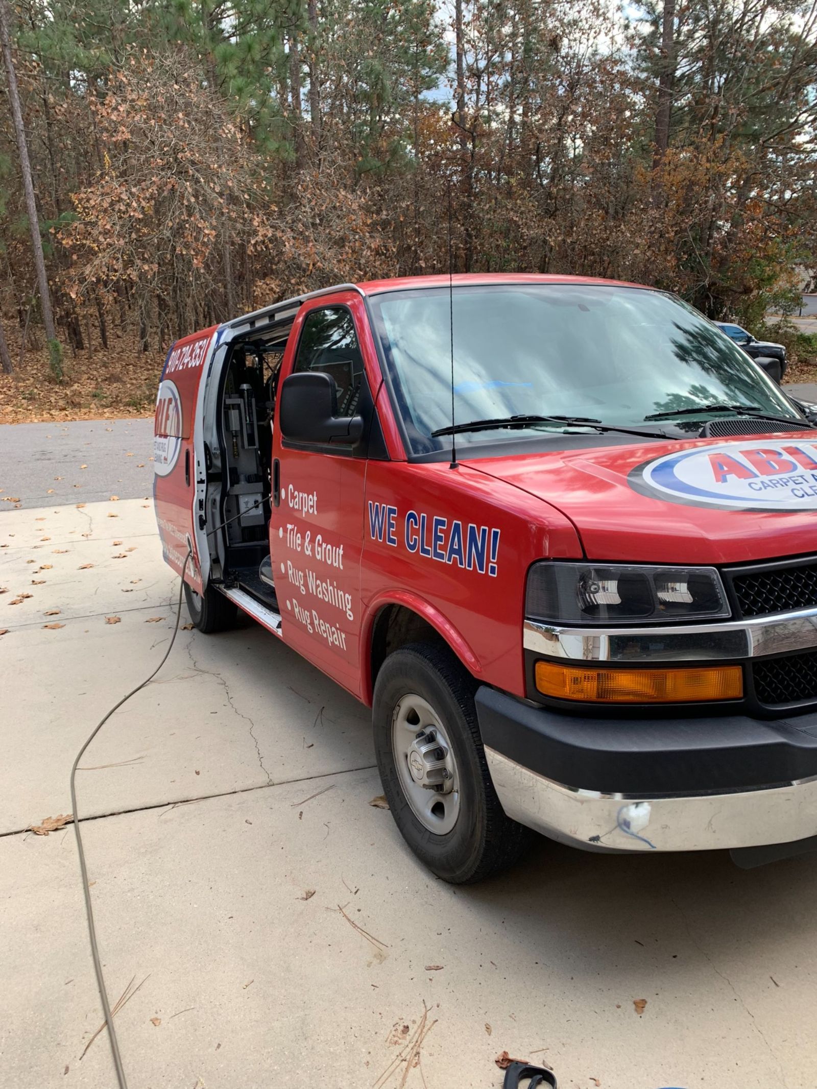 Able Carpet & Rug Cleaning Svc van