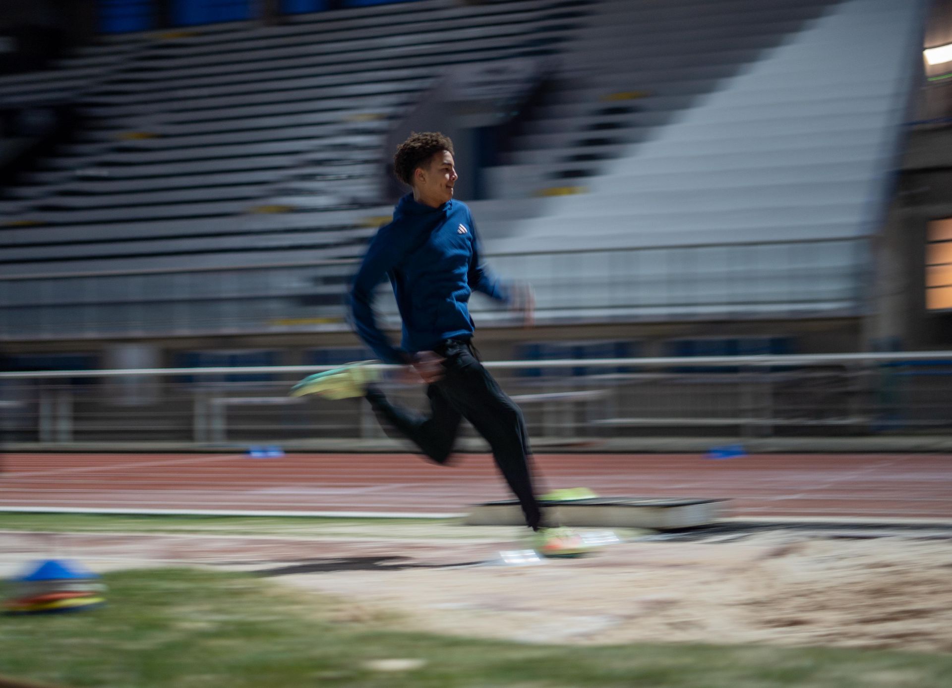 Marley Mahoungou à l'entrainement athlétisme de Poitiers