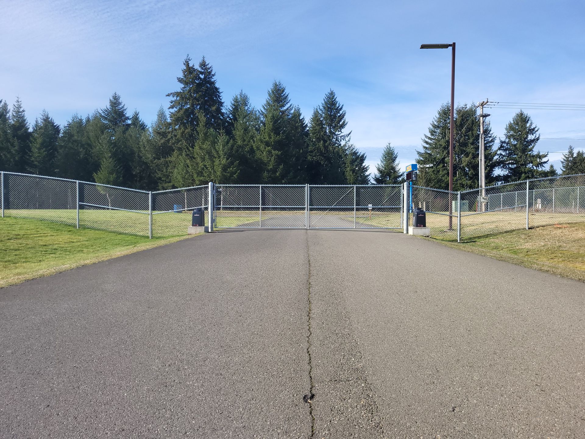 Property With Fence — Rochester, WA — Chehalis Fencing Inc