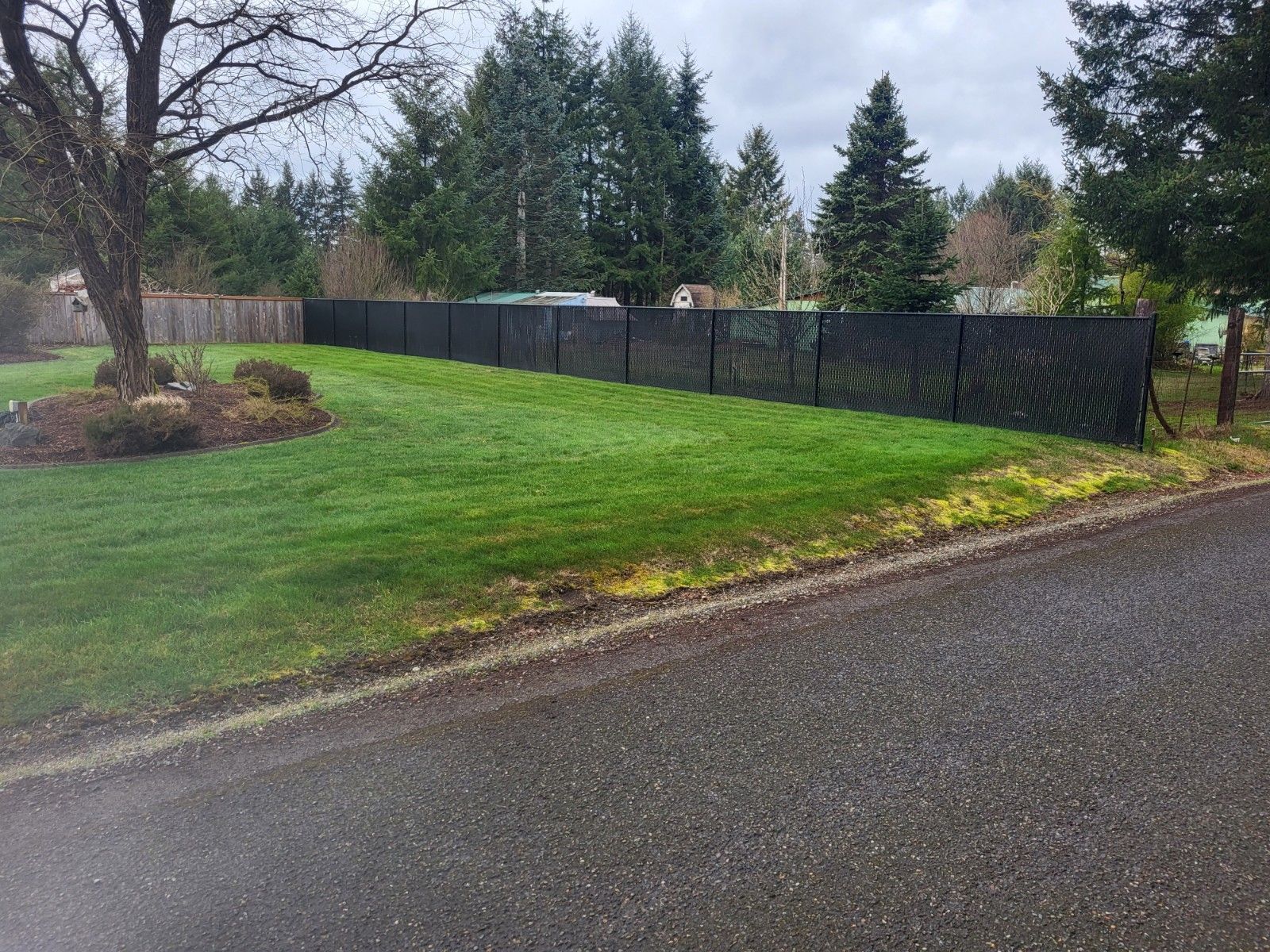 Black Mesh Fence — Rochester, WA — Chehalis Fencing Inc