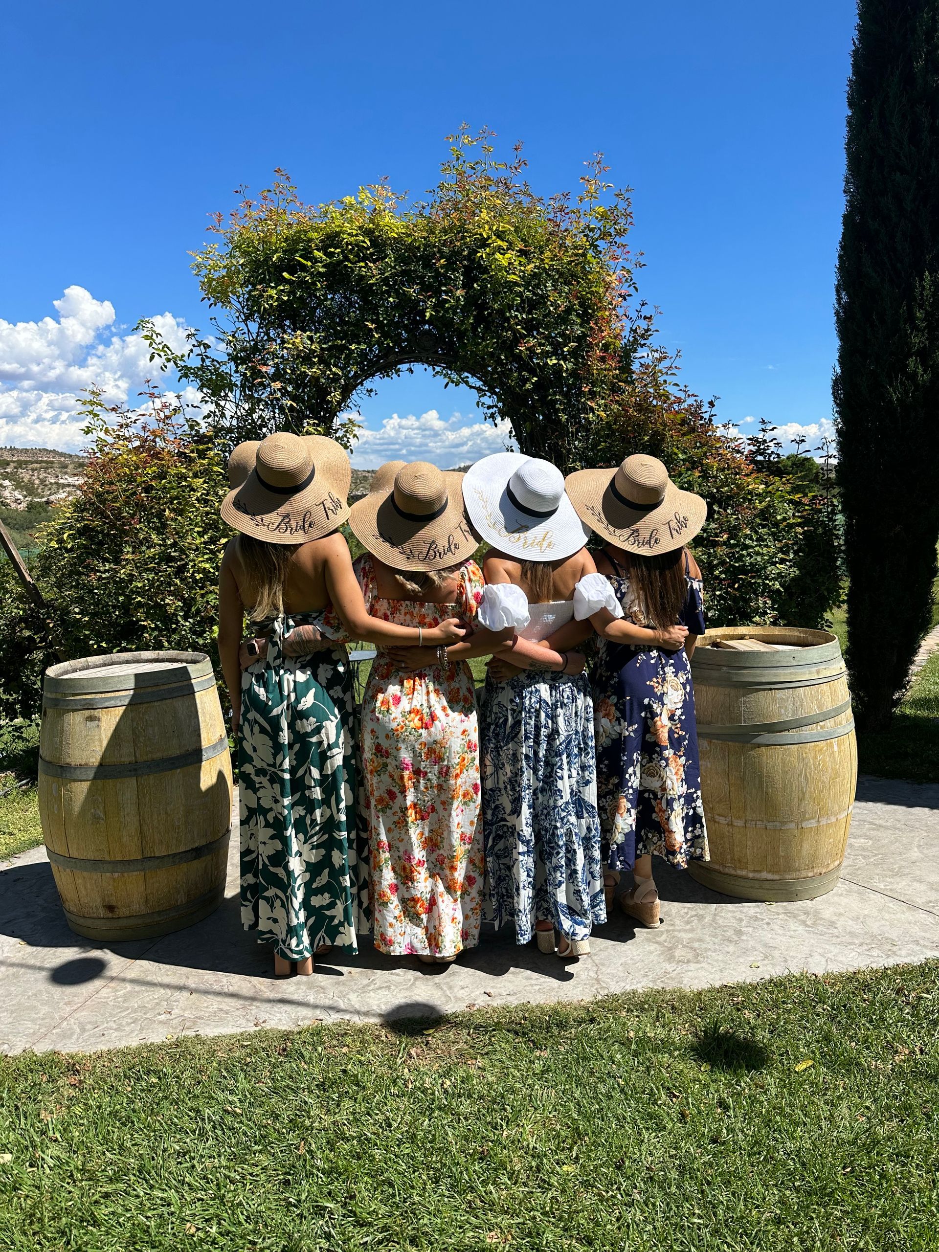 Amazing photo opportunities on the Ultimate bachelorette wine tasting tour from Scottsdale.