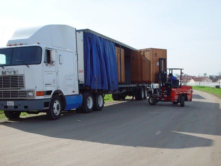 Vault Loading on a Trailer - Moving & Storage Service in Hollister, CA