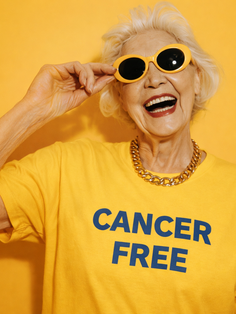 Cancer survivor smiling