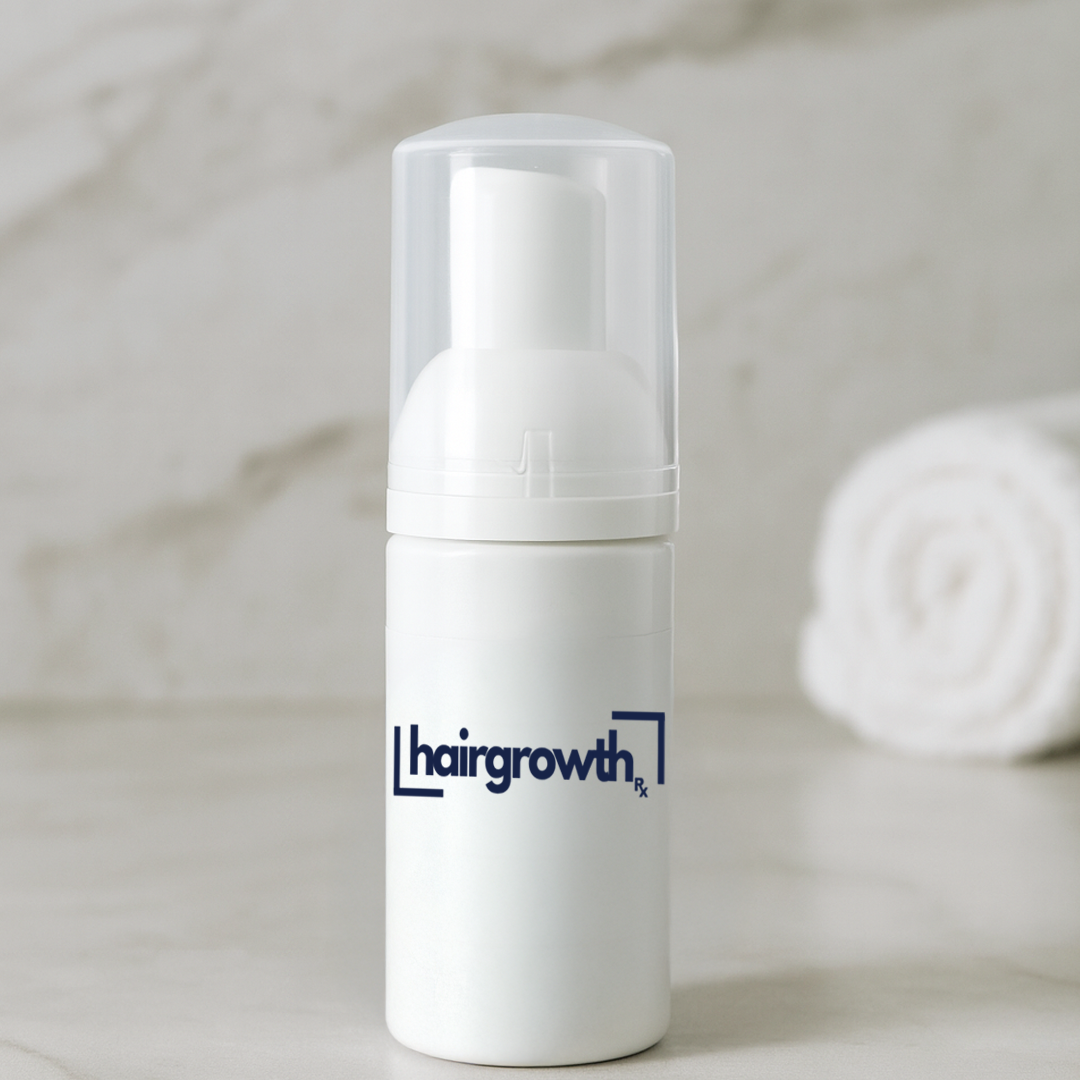 White foam bottle of 