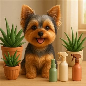 Yorkie with Allergy Treatments