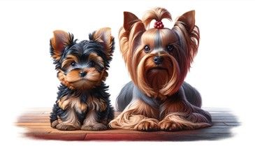 Yorkshire Terrier Appearance Puppy vs Adult 