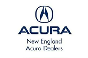 Acura new england acura dealers logo on a white background
