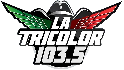 A logo for a radio station called la tricolor 103.5