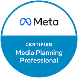 Meta media planning certification badge