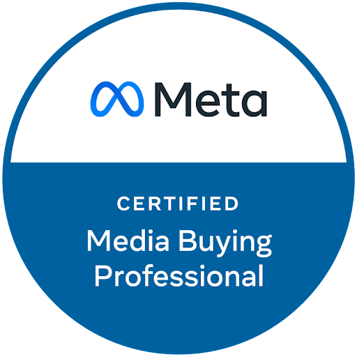 Meta media buying certification badge