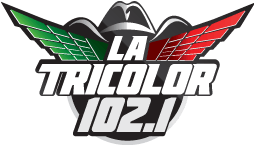 A logo for a radio station called la tricolor 102.1