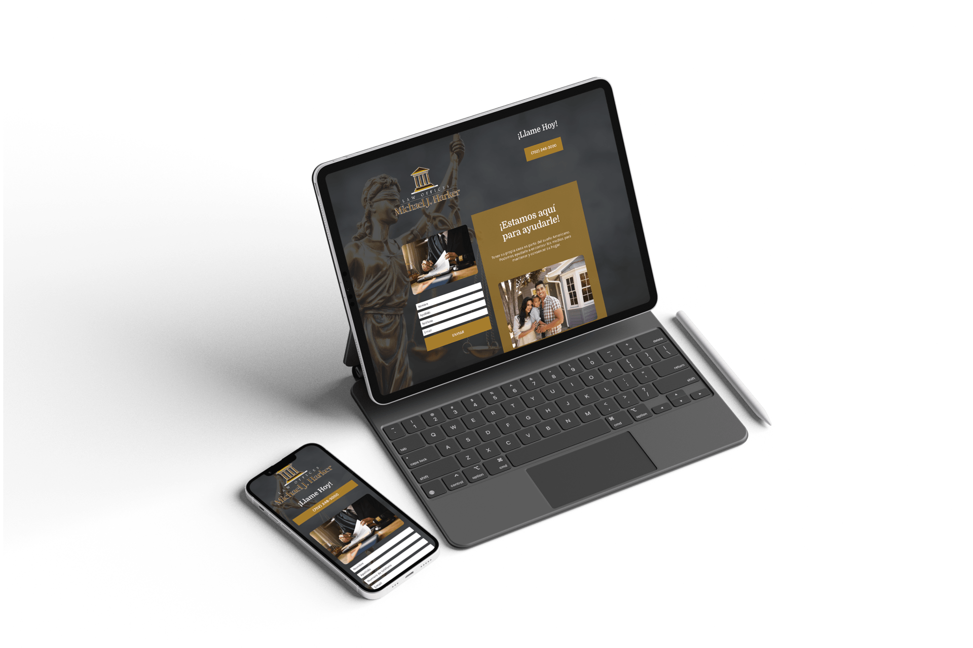 A laptop and a cell phone are sitting next to each other on a table.