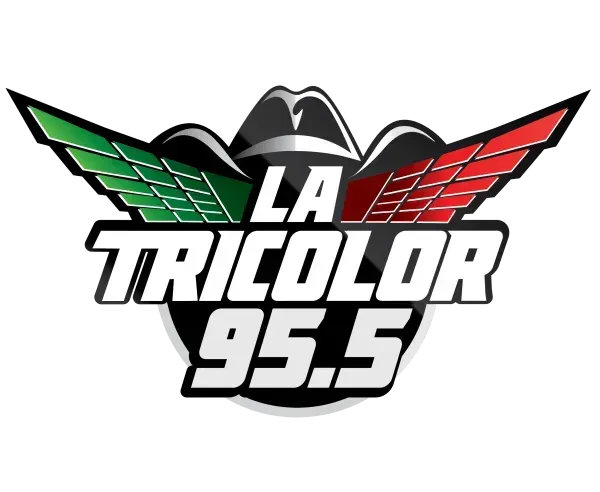 A logo for a radio station called la tricolor 95.5