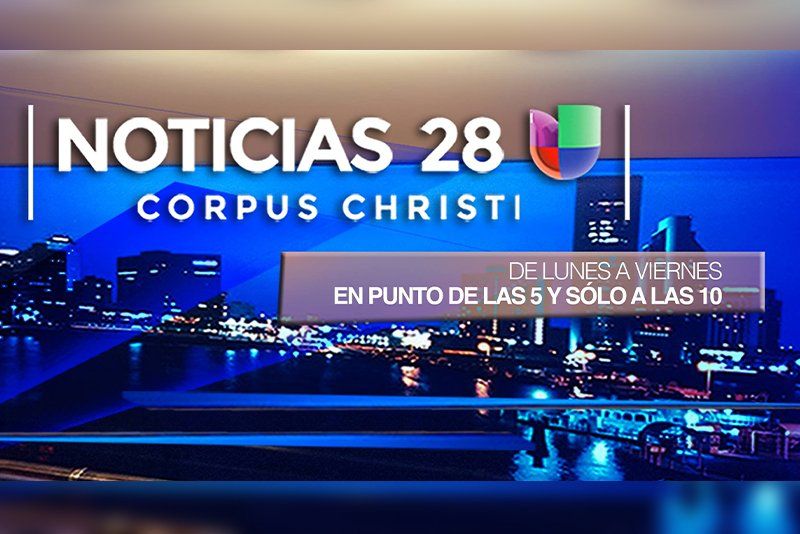 A sign that says noticias 28 corpus christi on it