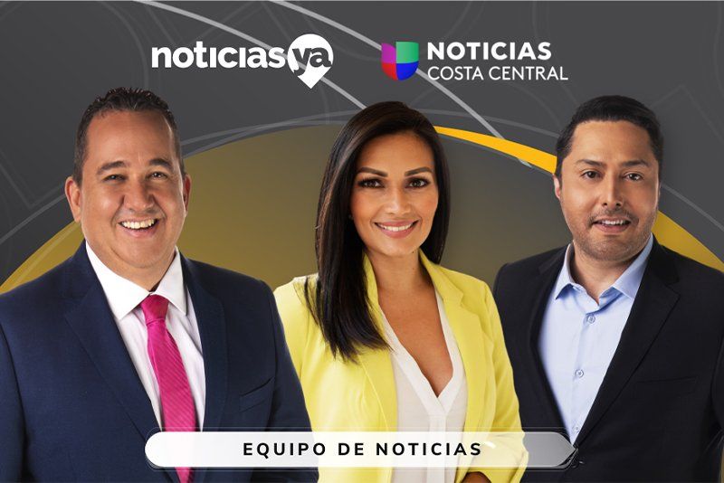 A group of news anchors for noticias costa central