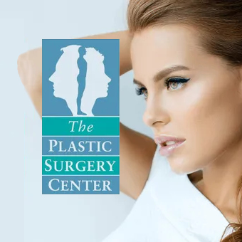 The Plastic Surgery Center logo with a woman