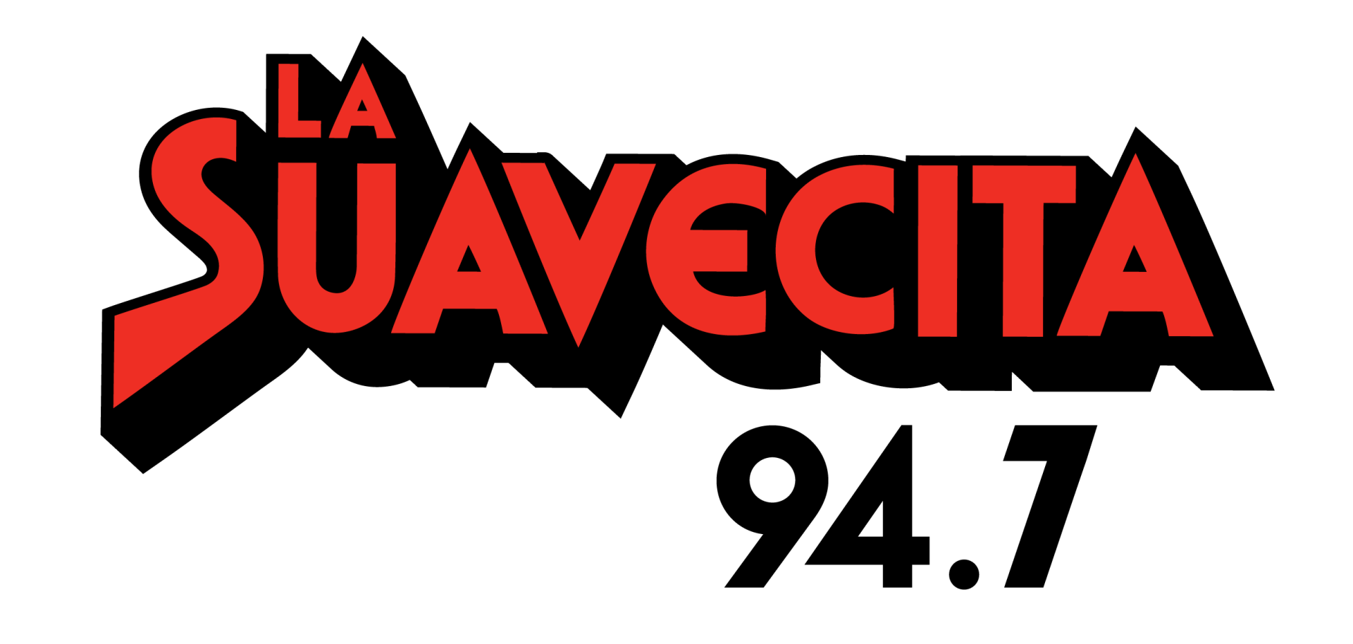 A logo for la suavecita 94.7 radio station