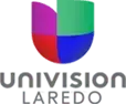 A colorful logo for univision laredo on a white background.