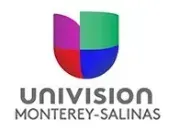 The logo for univision monterey salinas is a colorful u with a red , green , and blue u.