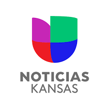 The logo for noticias kansas is a colorful u with a shield on it.