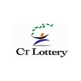 A logo for the ct lottery with a person in a circle surrounded by leaves.