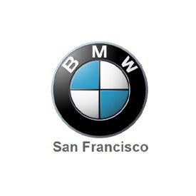 A logo for bmw san francisco on a white background