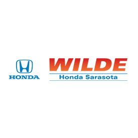 The logo for wilde honda sarasota is shown on a white background.