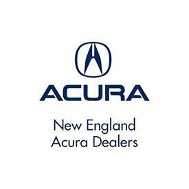 Acura new england acura dealers logo on a white background