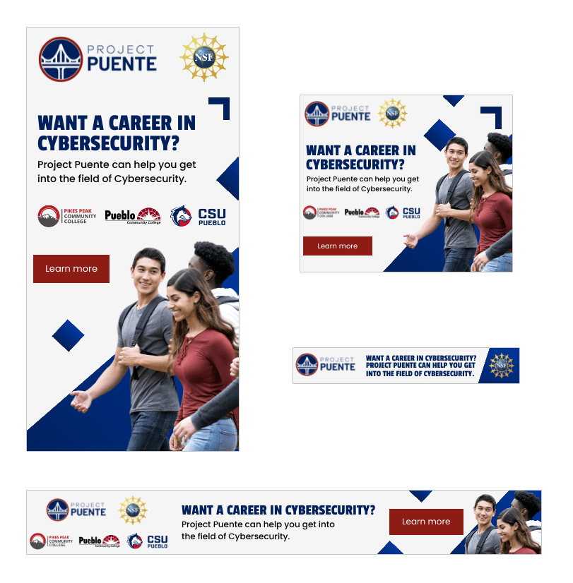 A group of people standing next to each other on a white background.