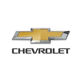 A chevrolet logo on a white background