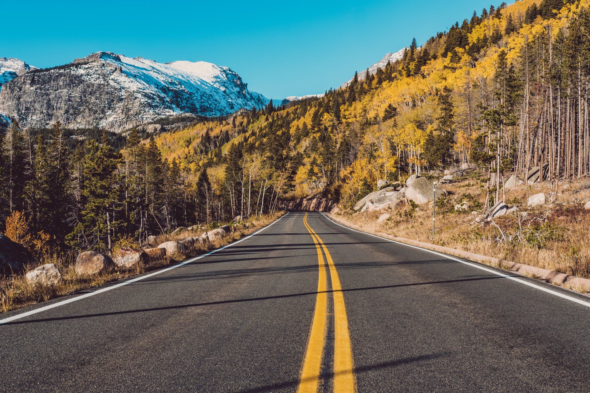 A road in Colorado represents transportation, for our client Colorado Department of Transportation.