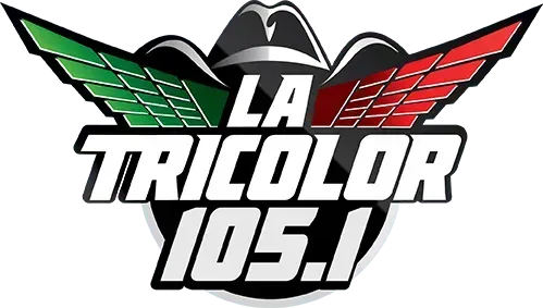 A logo for a radio station called la tricolor 105.1