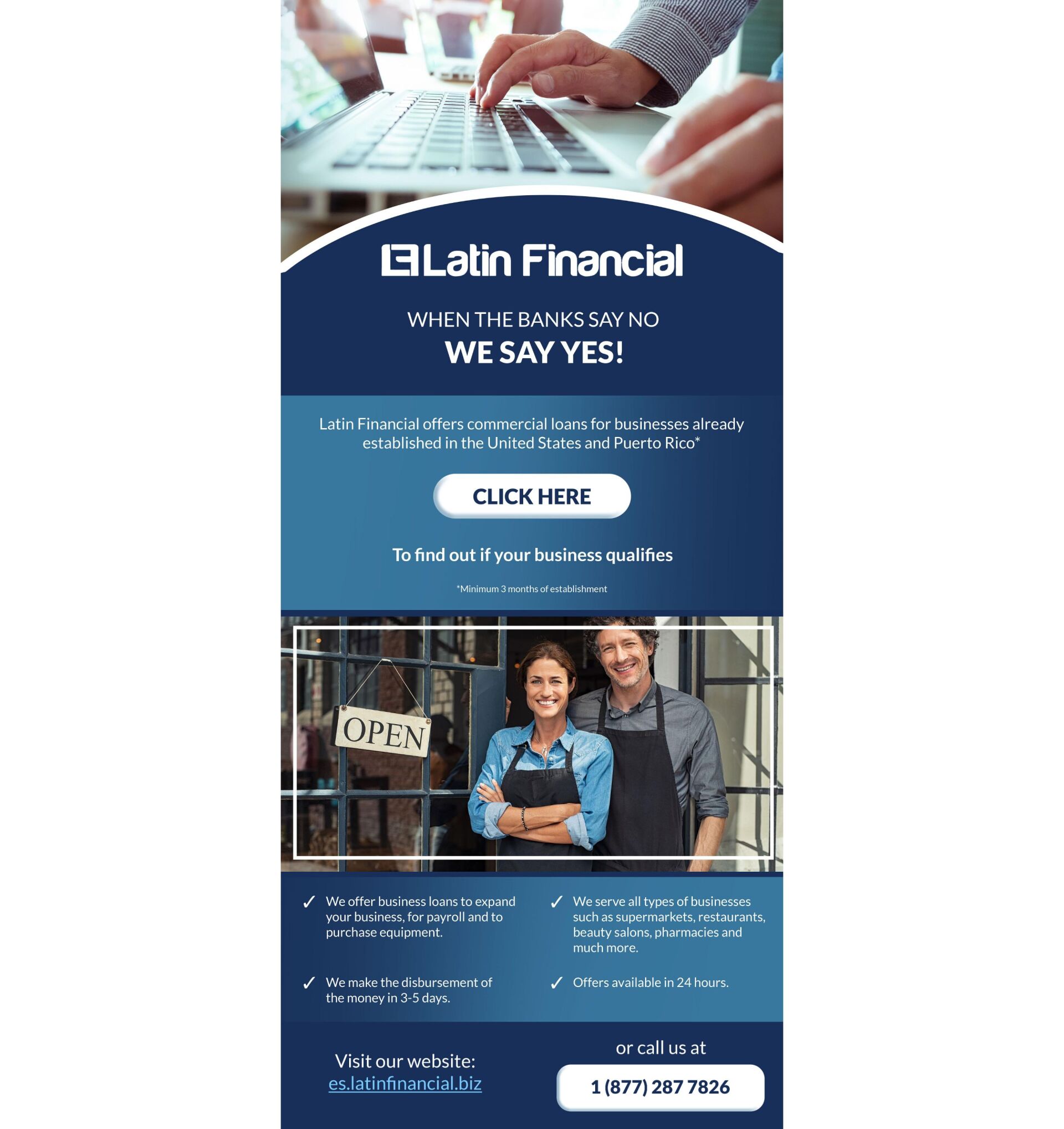 A man and a woman are standing in front of a store.