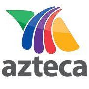 The azteca logo is a colorful logo with a rainbow of colors.