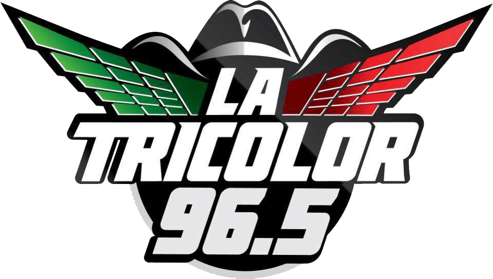 A logo for a radio station called la tricolor 96.5