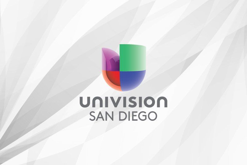 The logo for univision san diego is on a white background.
