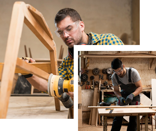A man is fixing a sink in a kitchen.