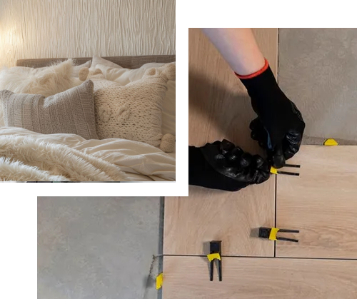 A man is fixing a sink in a kitchen.