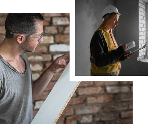 Electrician working on electrical panel, testing wires with a multimeter. Close up of the panel and wiring.