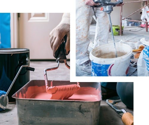 A man is fixing a sink in a kitchen.