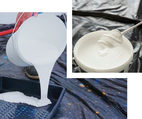 A man is fixing a faucet in a bathroom sink.