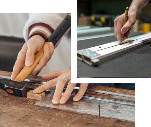 A man is fixing a sink in a kitchen.