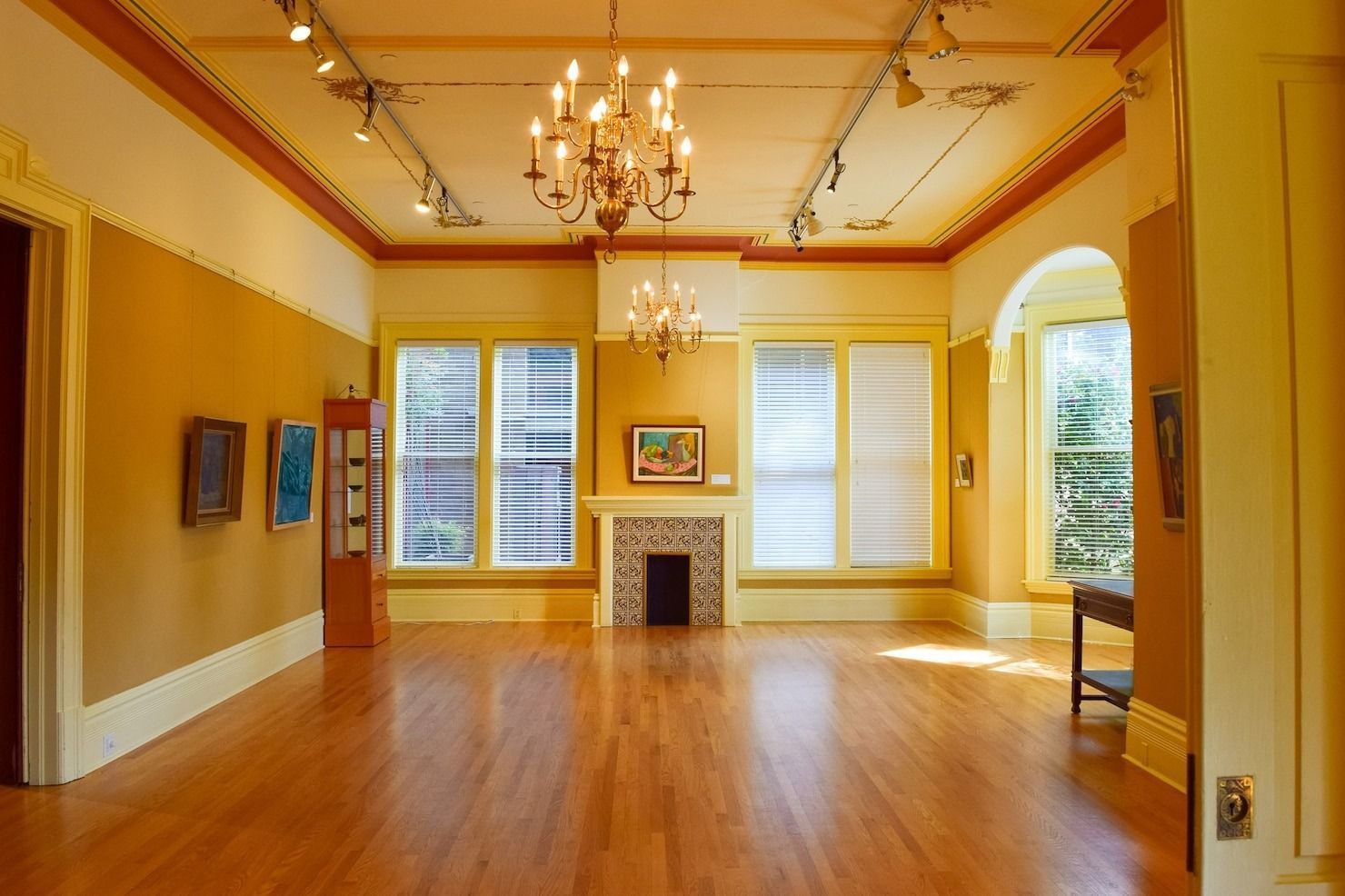 Bright Denver metro basement room with large windows providing natural light