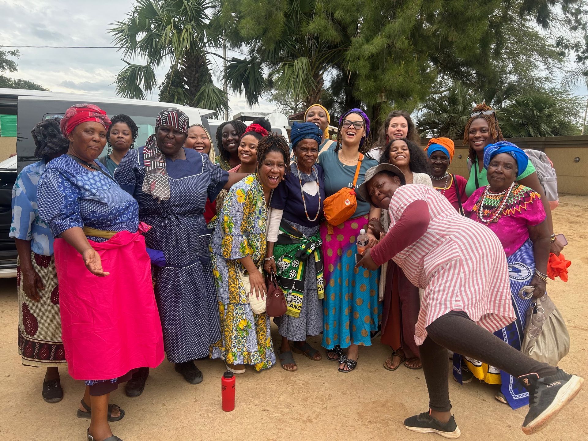 Birthworkers, elders, and indigenous midwives gathered with Wombs of the World 