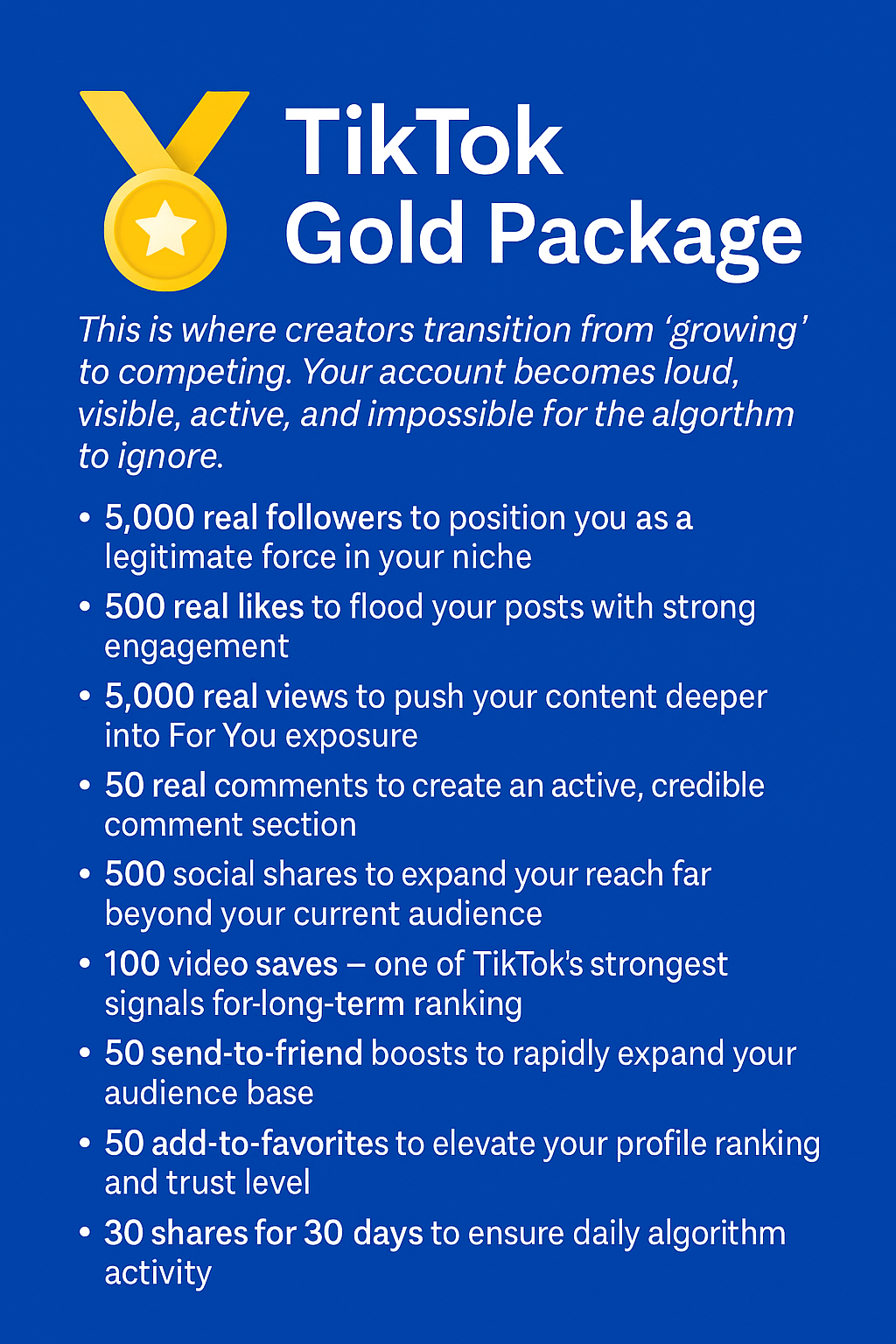 ? TikTok Gold Package