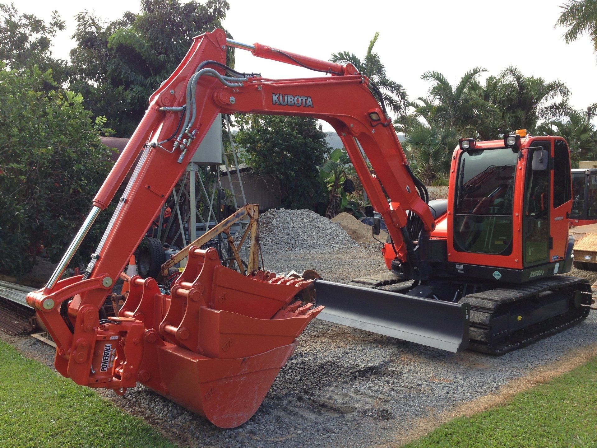Man Operating Kubota Equipment — Equipment Hire in Edmonton, QLD
