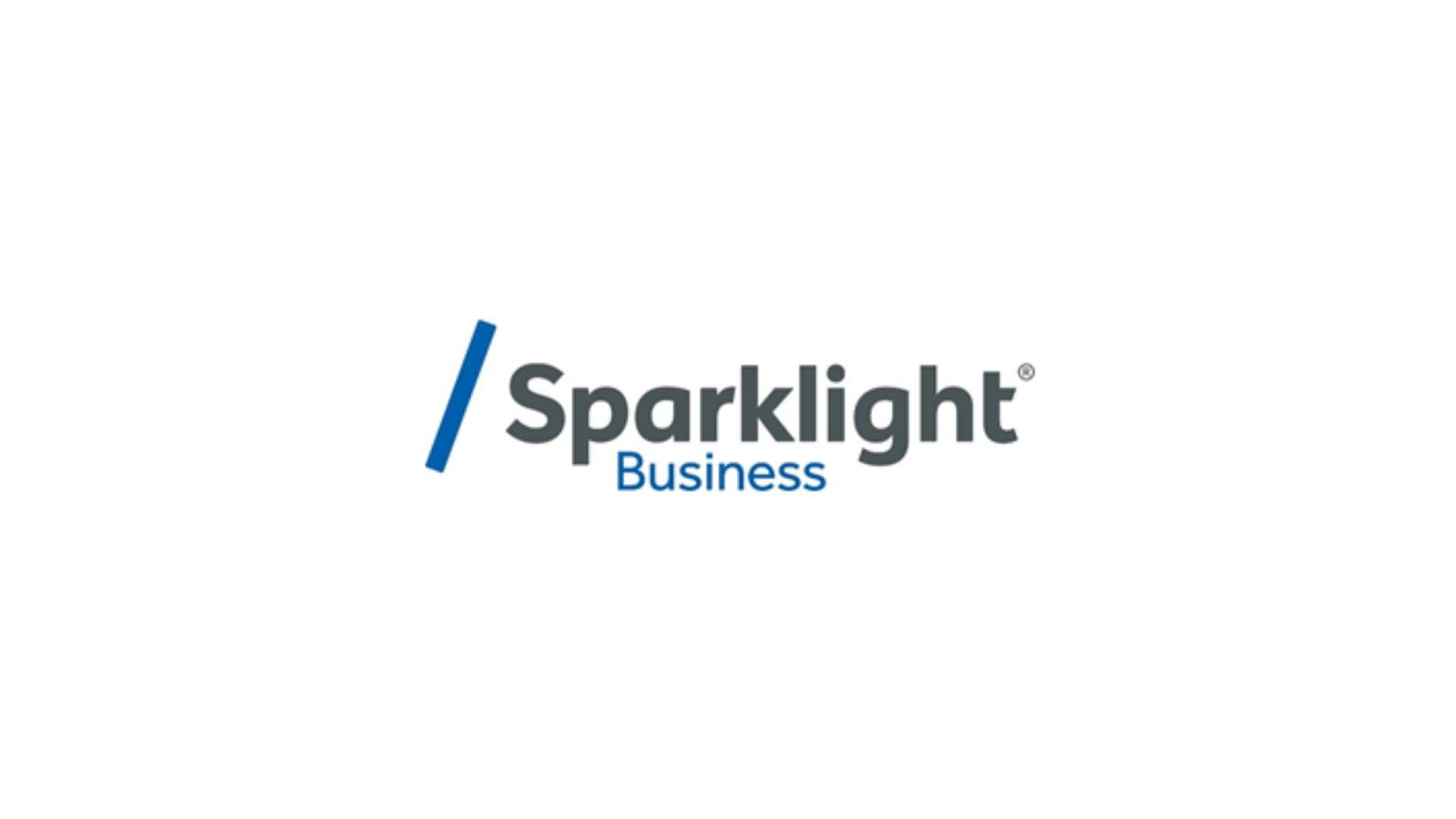 The sparklight business logo is on a white background.