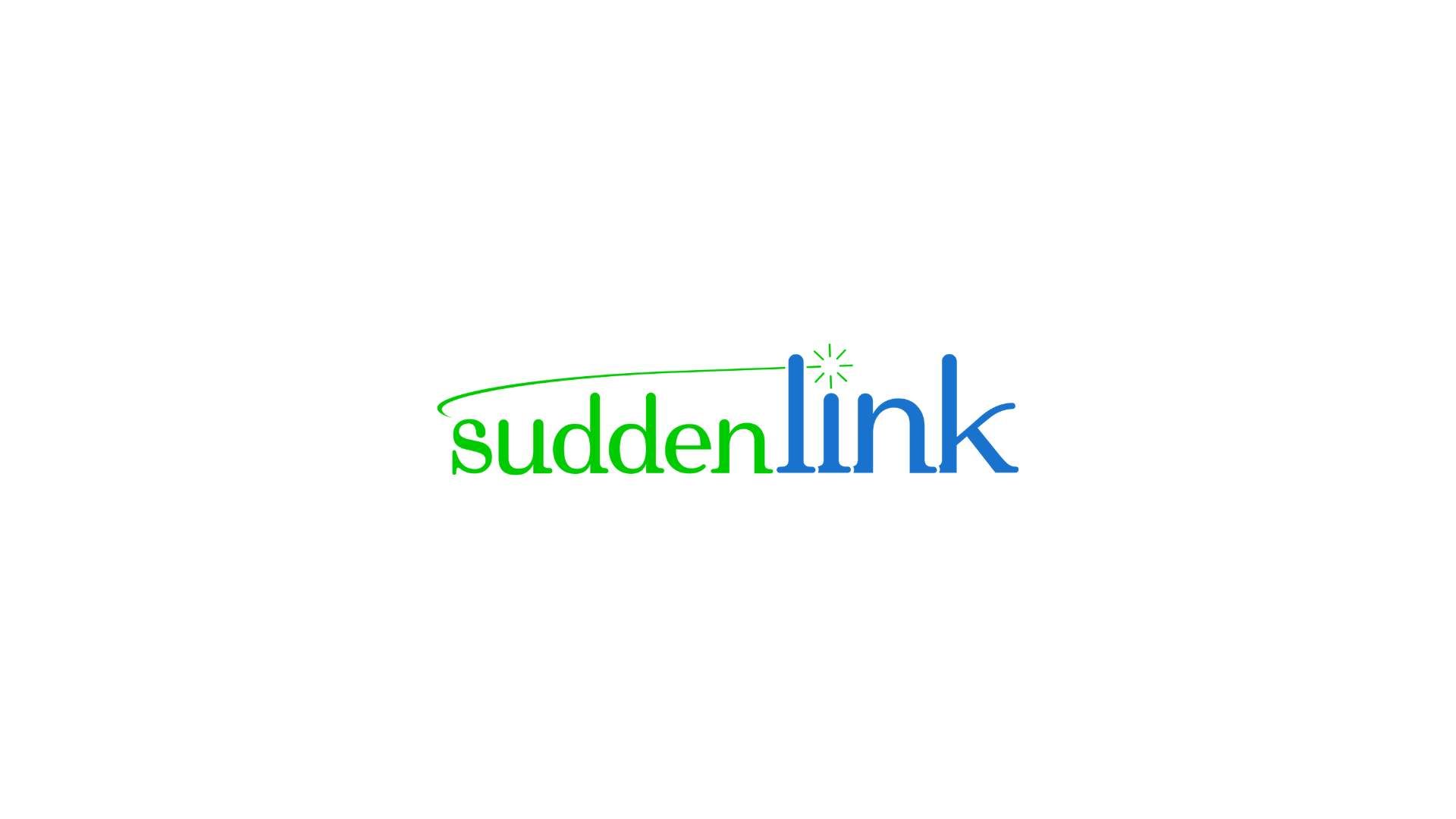 The logo for suddenlink is blue and green on a white background.
