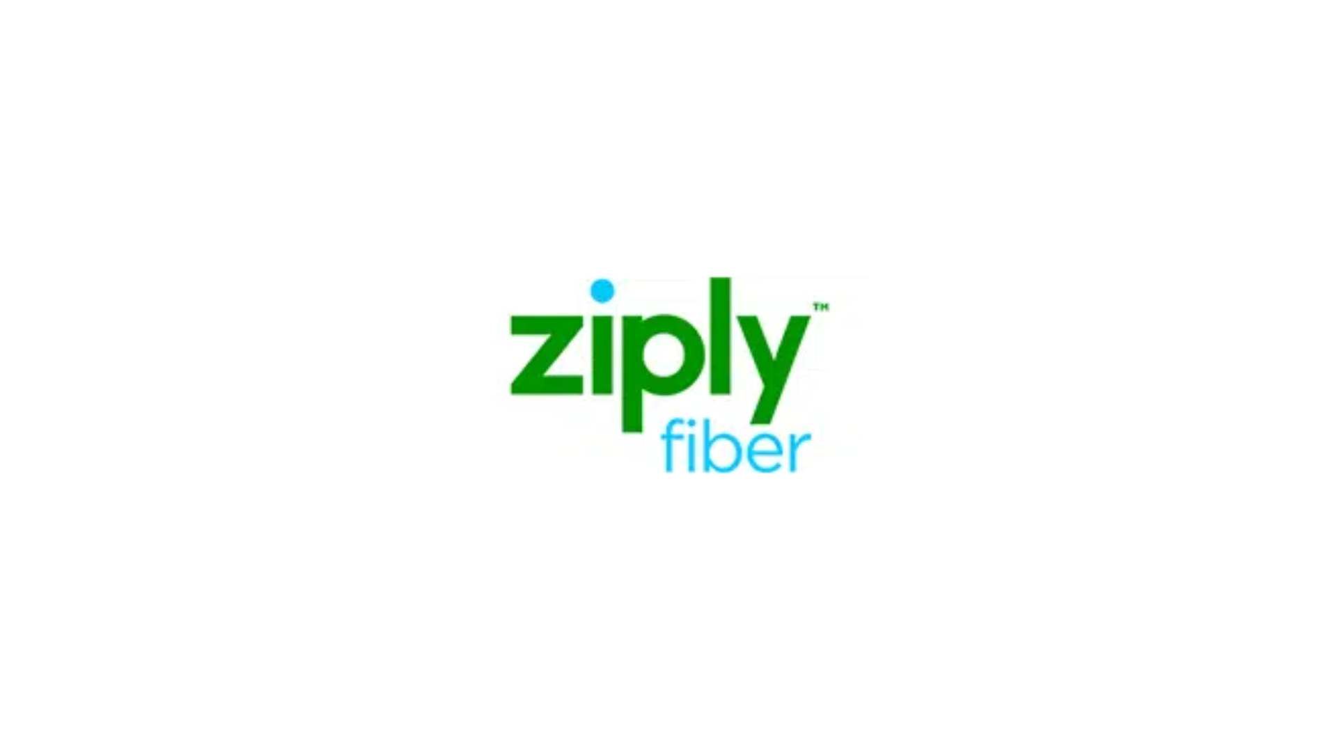 The ziply fiber logo is green and blue on a white background.