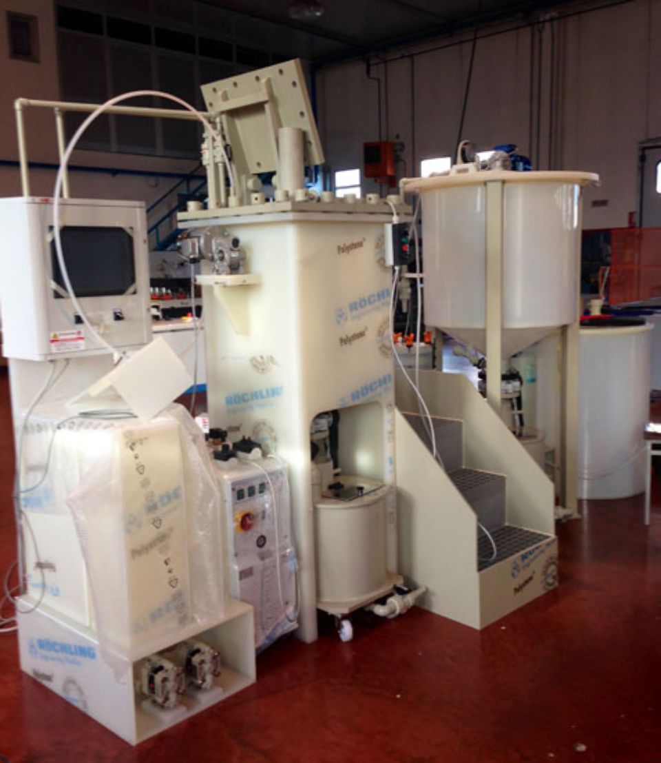 Impianto per l’affinazione dell’oro